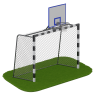 Ворота для минифутбола + стойка для баскетбола ARMS080.1 S-Dostavka - магазин СпортДоставка. Спортивные товары интернет магазин в Энгельсе 