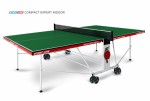 Теннисный стол для помещения Compact Expert Indoor green proven quality 6042-21 s-dostavka - магазин СпортДоставка. Спортивные товары интернет магазин в Энгельсе 