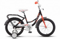 Детский велосипед Stels Flyte 18" Z011 Чёрный красный 2022 - магазин СпортДоставка. Спортивные товары интернет магазин в Энгельсе 