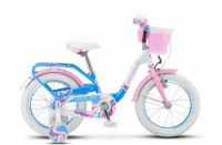 Детский велосипед Stels Pilot-190 16" V030 Белый розовый голубой 2022 - магазин СпортДоставка. Спортивные товары интернет магазин в Энгельсе 