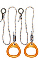 Детские гимнастические кольца треугольные  для ДСК оранжевые  КГ02В - магазин СпортДоставка. Спортивные товары интернет магазин в Энгельсе 