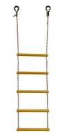 Детская веревочная лестница для ДСК  5 перекладин желтая ЛВ5-2В - магазин СпортДоставка. Спортивные товары интернет магазин в Энгельсе 